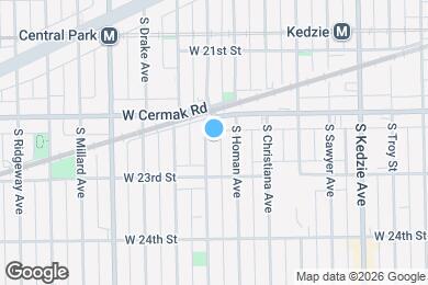 Map image of the property - 2225 S Trumbull Ave