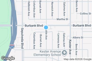 Map image of the property - 5551 Noble Ave