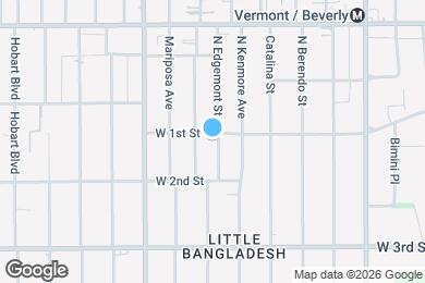 Map image of the property - 103 S Edgemont St