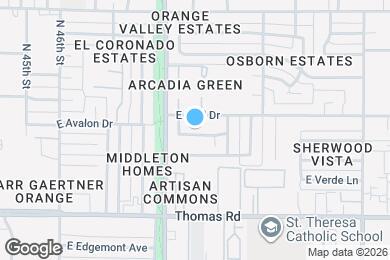 Map image of the property - 4826 E Avalon Dr
