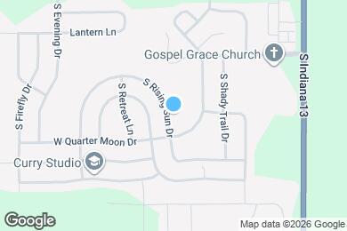 Map image of the property - 8330 S Rising Sun Dr