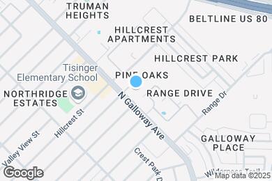 Map image of the property - Pine Oaks Apartments