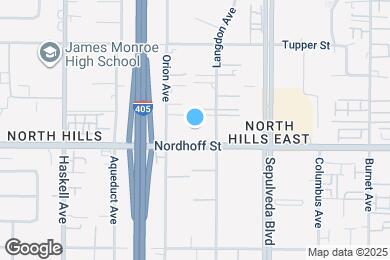 Map image of the property - 15525 Nordhoff St