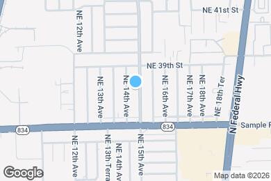 Map image of the property - 3761 NE 15th Ave