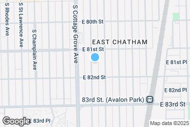 Map image of the property - 8129 S Maryland Ave