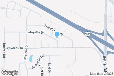 Map image of the property - 10632 Lafayette Dr