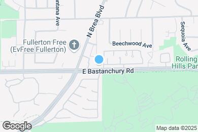 Map image of the property - 1249 E Bastanchury Rd
