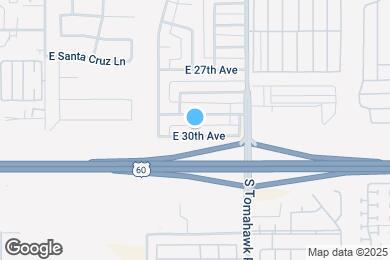 Map image of the property - 1376 E 30th Ave