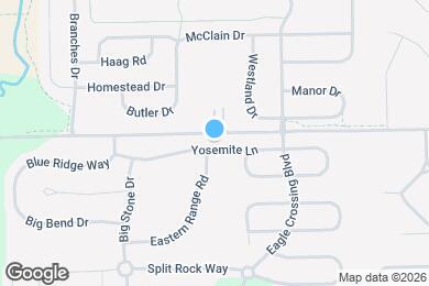 Map image of the property - 10214 Yosemite Ln