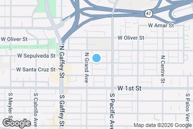 Map image of the property - 563 W Sepulveda St