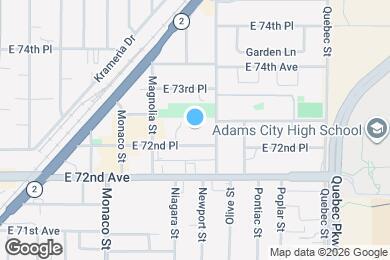 Map image of the property - 6751 E 72nd Pl