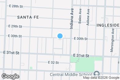 Map image of the property - 3217 E 30th St