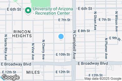Map image of the property - 1731 E 9th St