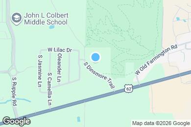 Map image of the property - 1232 S Dinsmore Trail