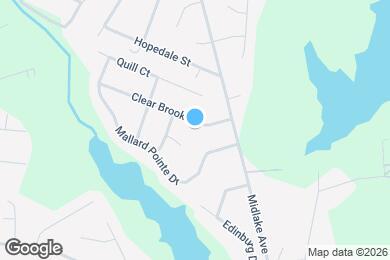 Map image of the property - 2116 Clear Brook Dr