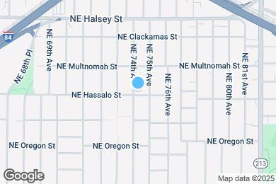 Map image of the property - 7407 NE Hassalo St