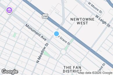 Map image of the property - 1843 W Grace St