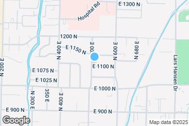 Map image of the property - 515 E 1100 N