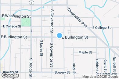 Map image of the property - 921 E Burlington St