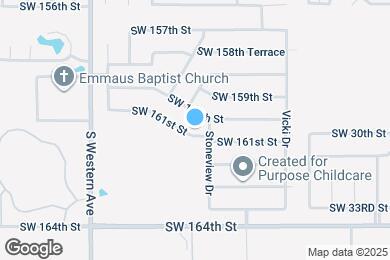 Map image of the property - 641 SW 161st St