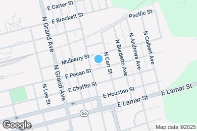Map image of the property - 1715 E Pecan St
