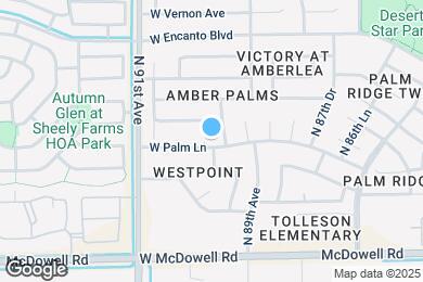 Map image of the property - 9002 W Palm Ln