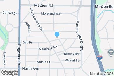 Map image of the property - Room in Single Family Home on Oak Dr