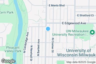 Map image of the property - 3456 N Oakland Ave