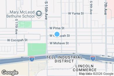 Map image of the property - 1315 W Cocopah St