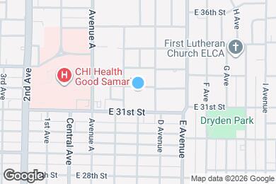 Map image of the property - 215 E 32nd St