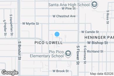 Map image of the property - 1021 W Bishop St