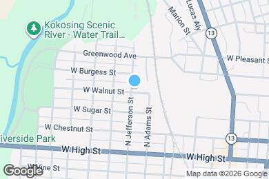 Map image of the property - 9 W Walnut St