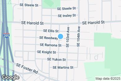 Map image of the property - 10210 SE Reedway St