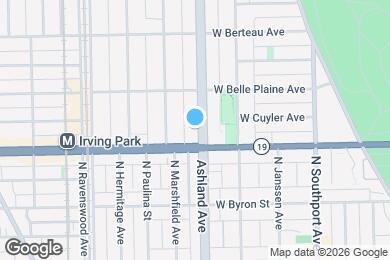 Map image of the property - 4018 N Ashland Ave