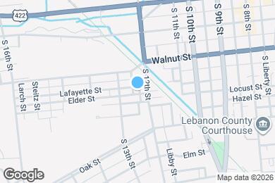 Map image of the property - 1220 Lafayette St