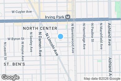 Map image of the property - 1847 W Byron St