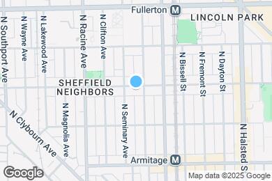 Map image of the property - 1043 W Webster Ave