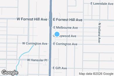 Map image of the property - 112 E Maywood Ave
