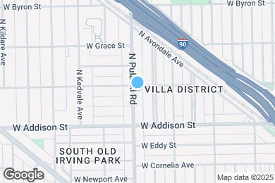 Map image of the property - 3653 N Pulaski Rd