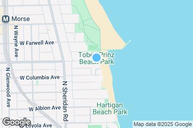 Map image of the property - 1053 W Pratt Blvd
