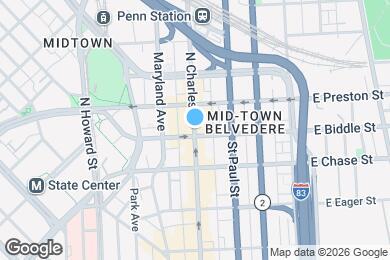 Map image of the property - 1209 N Charles St