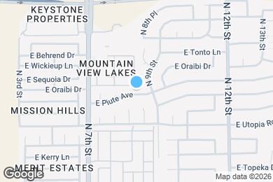 Map image of the property - 818 E Piute Ave