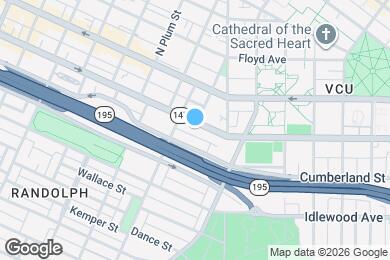 Map image of the property - 1261 W Cary St