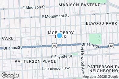 Map image of the property - 428 N Lakewood Ave