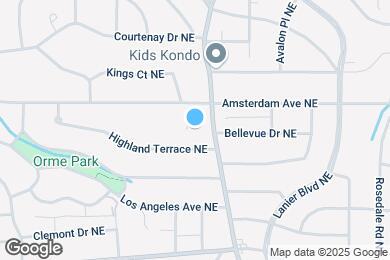 Map image of the property - 1170 North Highland Avenue Northeast