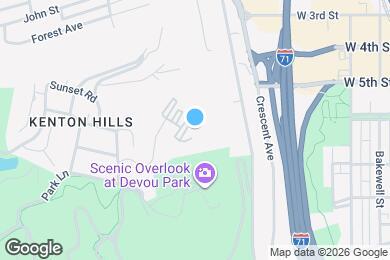 Map image of the property - Bluffs at Devou Park