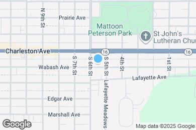 Map image of the property - 520 Wabash Ave