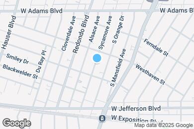 Map image of the property - 2832 S Sycamore Ave