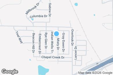 Map image of the property - 1325 Misty Dr