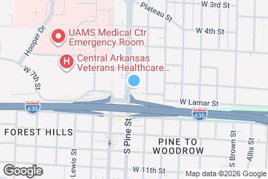 Map image of the property - 623 UAMS Blvd